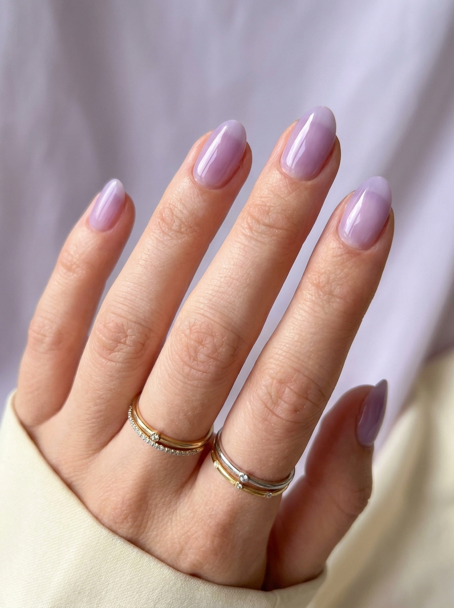 Lavender Glass Nails als Glass Nails Inspiration 2026